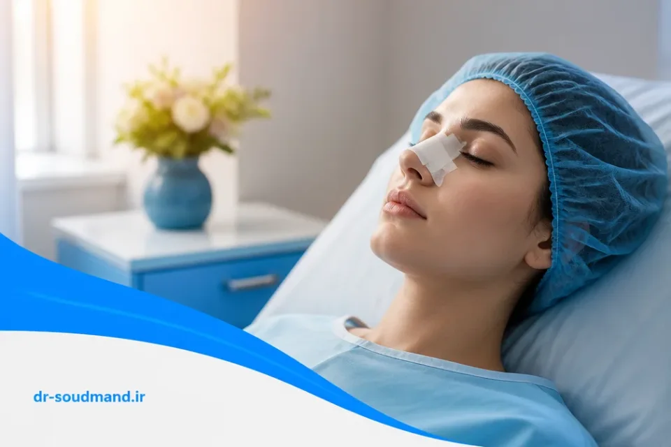 نمای توضیحی درباره روز جراحی بینی
