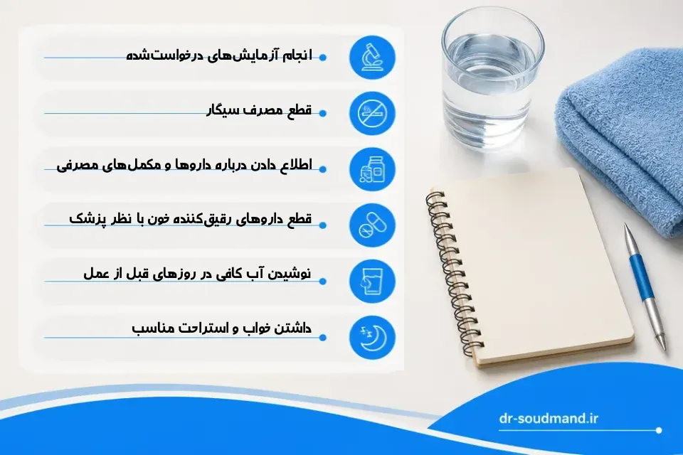 مراقبت های قبل لیپوماتیک
